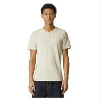 Mens CVC Henley Tee shirt