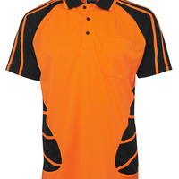 Mens Hi Vis Short Sleeve Spider Polo