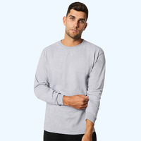 Mens Long Sleeve Heavy Cotton Tee Shirt