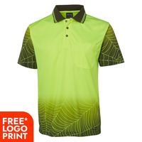 Mens Hi Vis Short Sleeve Web Polo